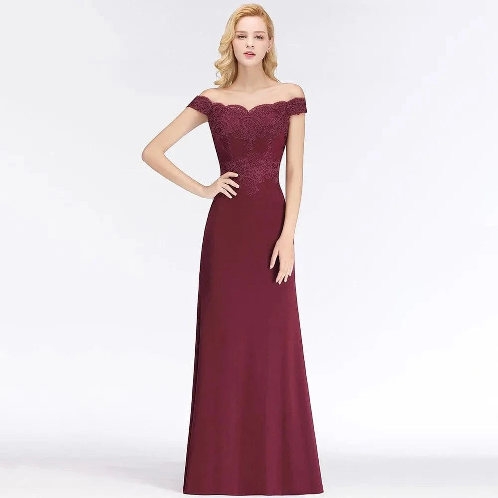 robe mariage invité chic épaules dénudées longue fluide femme couleur champagne élégante estivale