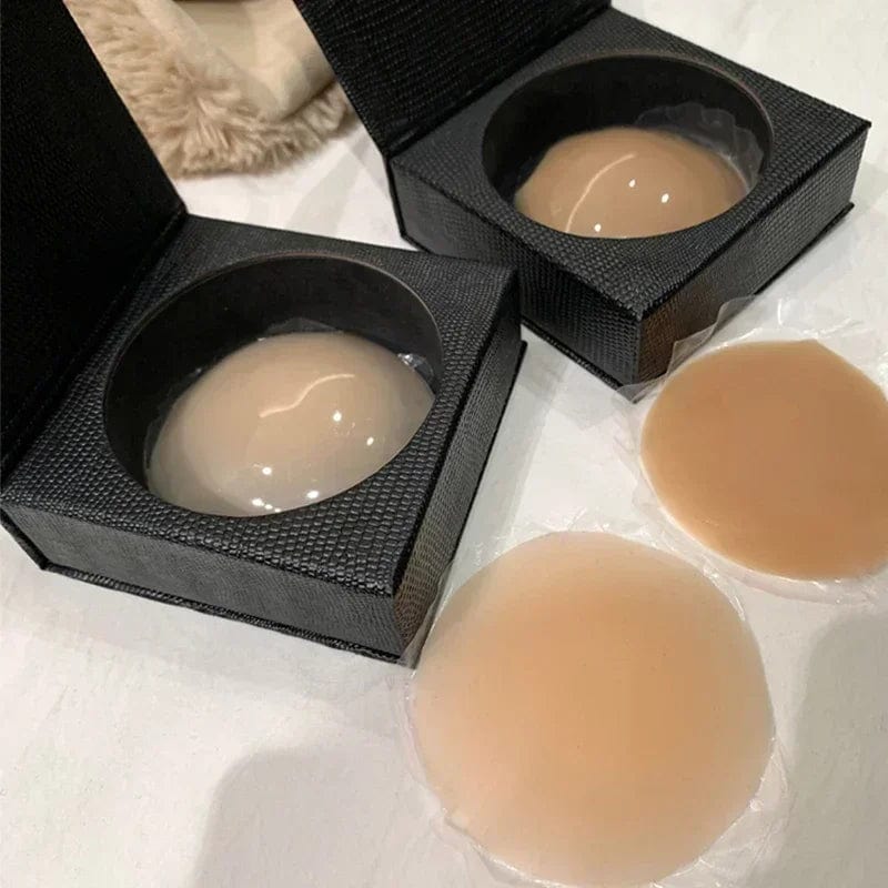 Cache tétons invisibles couleur chair pour robe dos nu ou décolleté, parfaits sous robe moulante