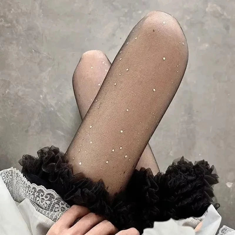 collant soirée paillette noire moulant long chic pour nouvel an ou soirée festive femme élégant