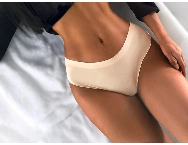 culotte invisible beige sans coutures confortable sous robe moulante ou tenue de soirée élégante