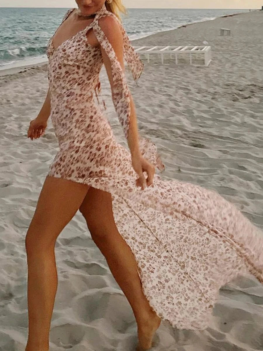 robe été bohème longue dos nu fluide terracotta idéale pour mariage invité chic ou plage estivale