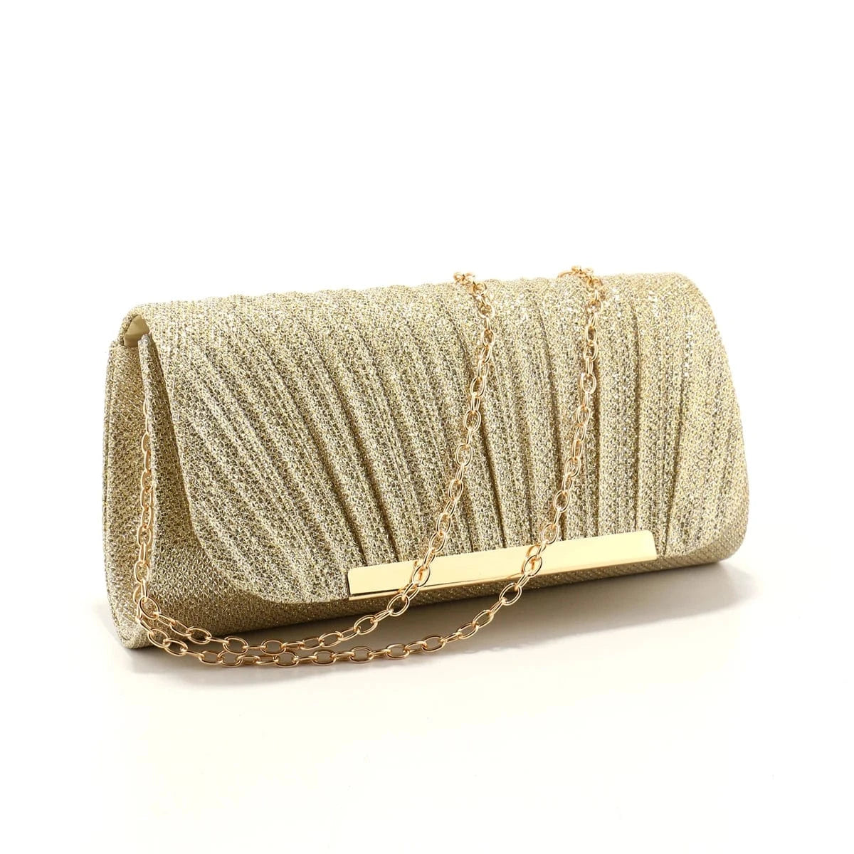 pochette dorée soirée chic à paillettes pour mariage invitée ou soirée élégante femme festive