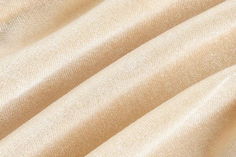 Robe beige moulante longue dos nu