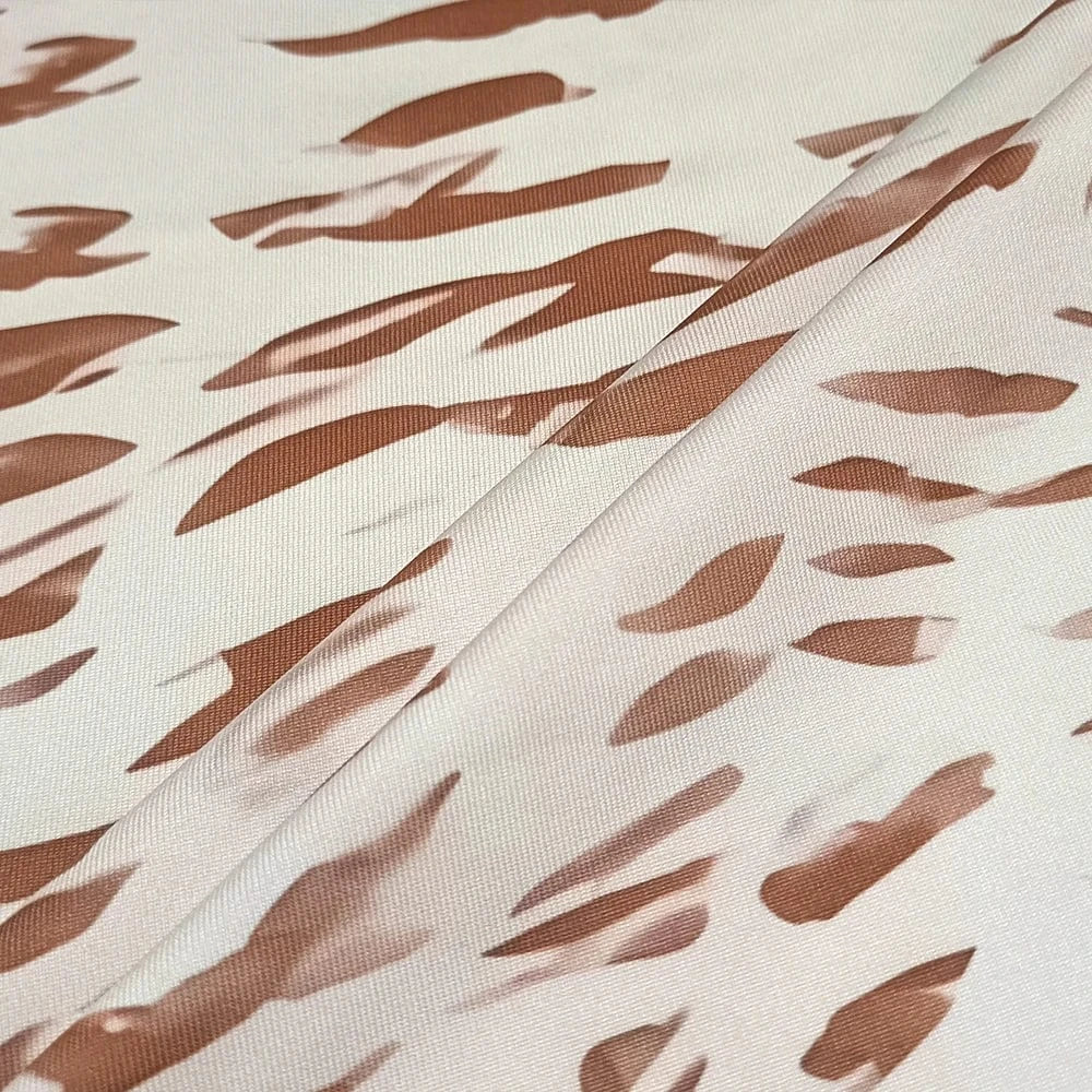 Robe courte moulante à motif léopard