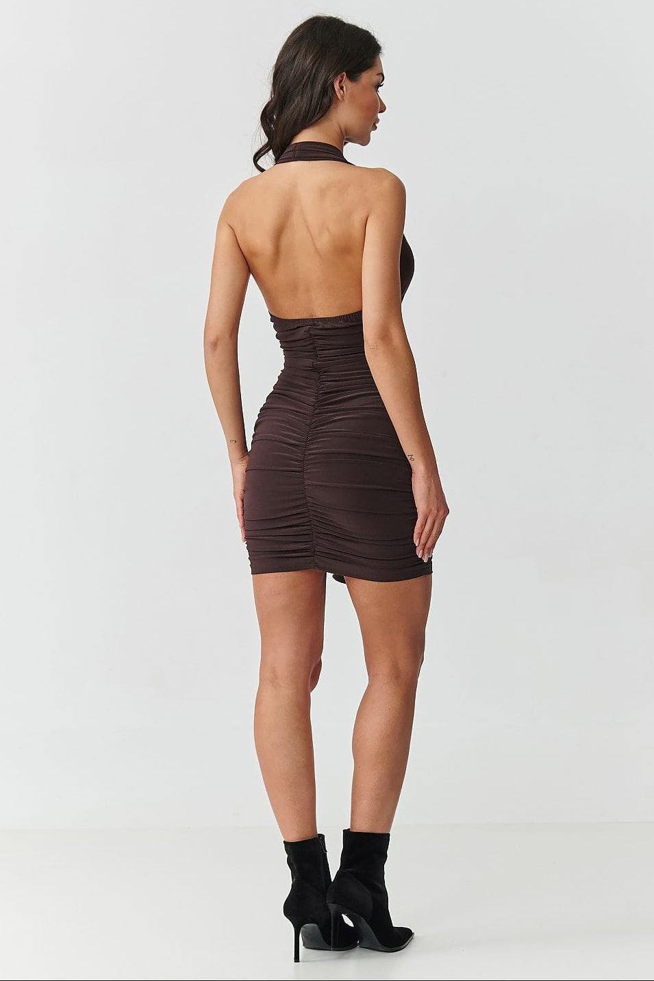 Robe courte model 228319 Makadamia