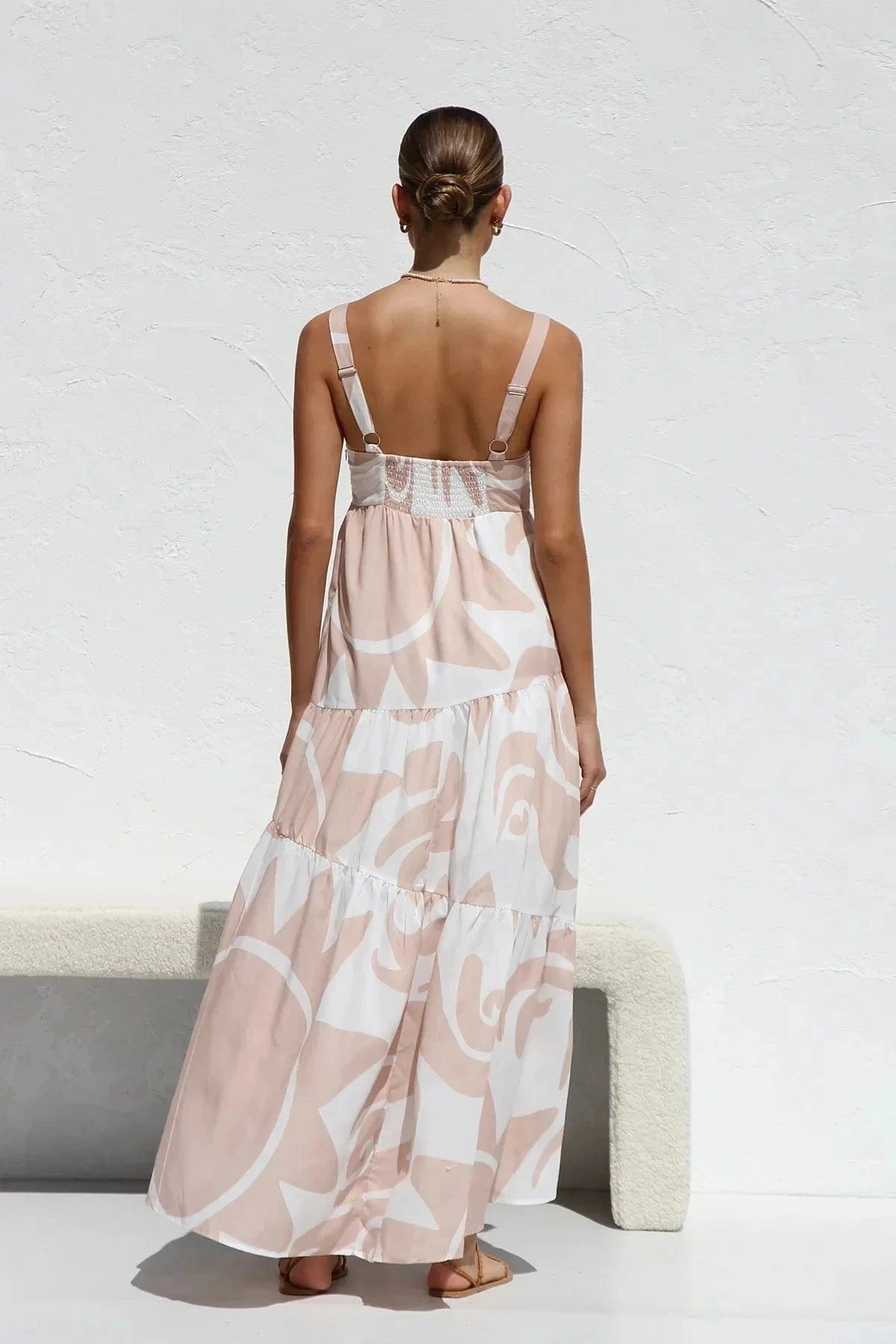 robe été bohème longue fluide à bretelles fines idéale pour mariage invité ou plage estivale