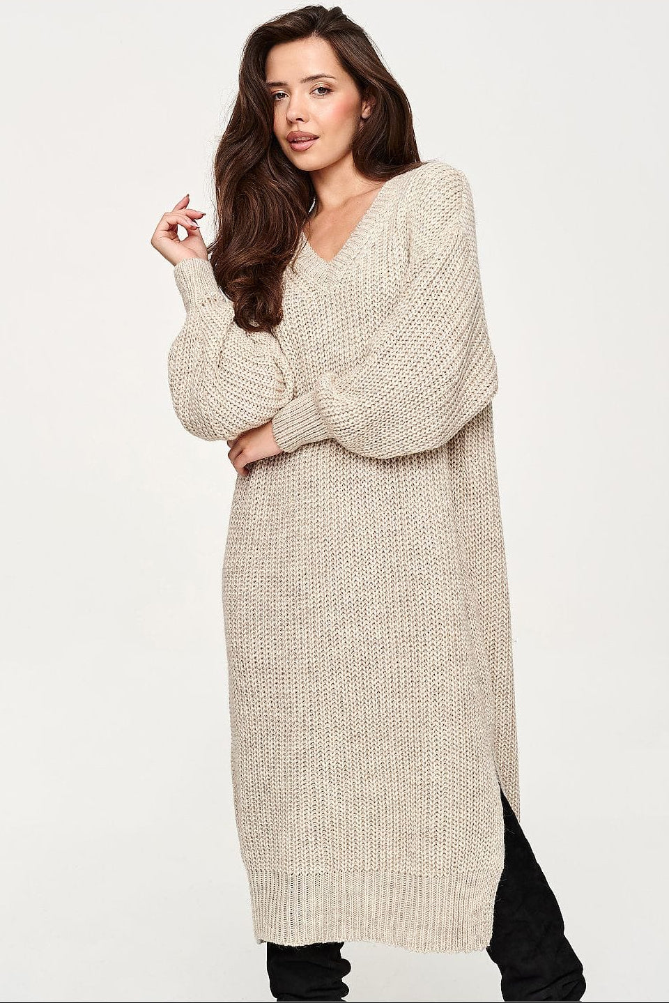Robe de jour model 232048 Makadamia