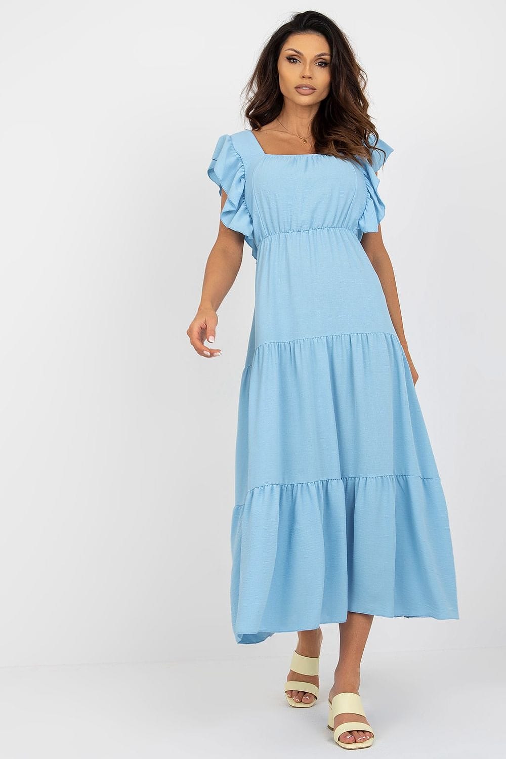 robe été bohème champêtre longue fluide avec imprimé fleuri parfaite pour un mariage en plein air