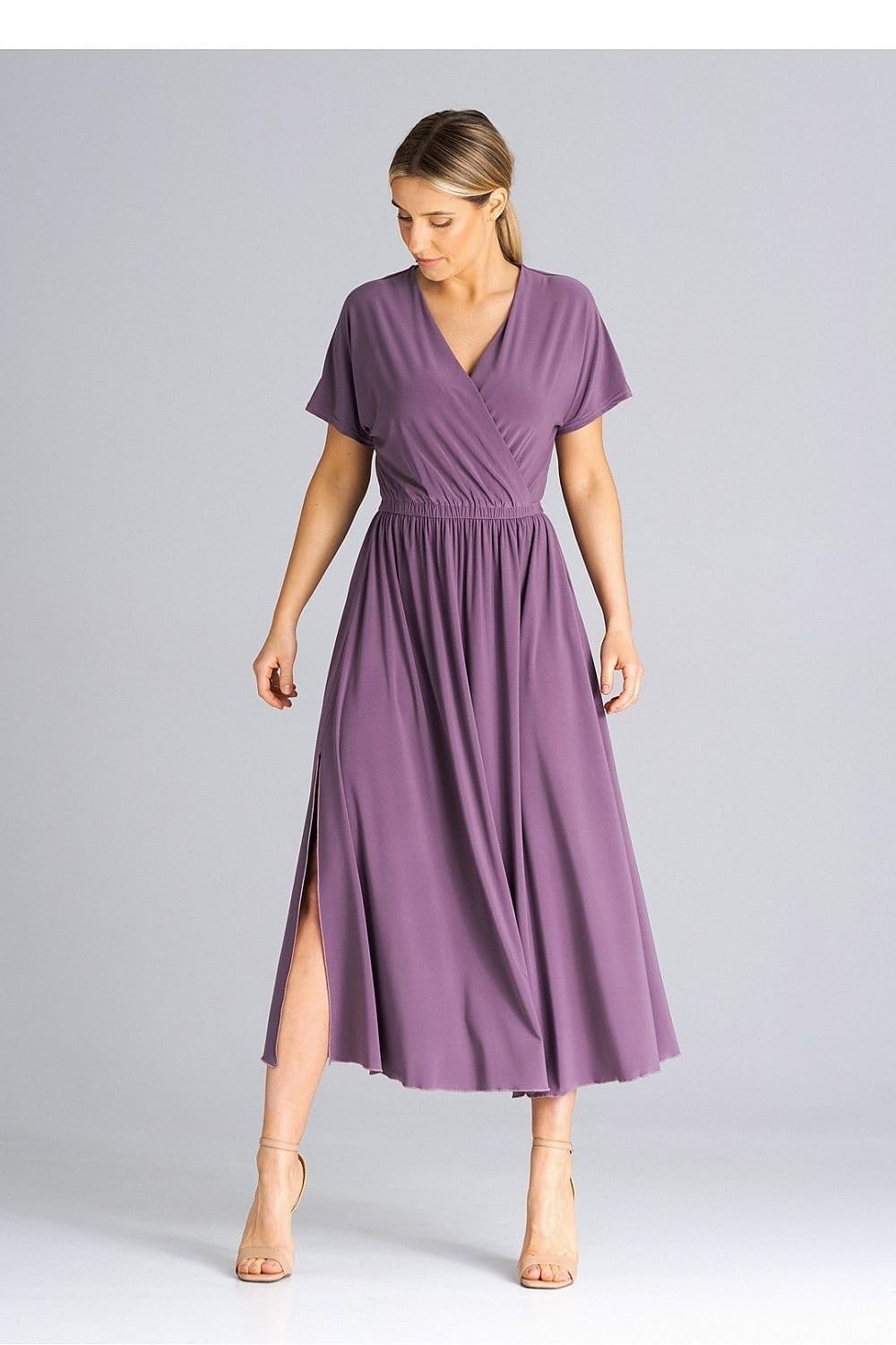 robe été casual longue manches courtes fluide femme idéale pour journée chaude et look décontracté