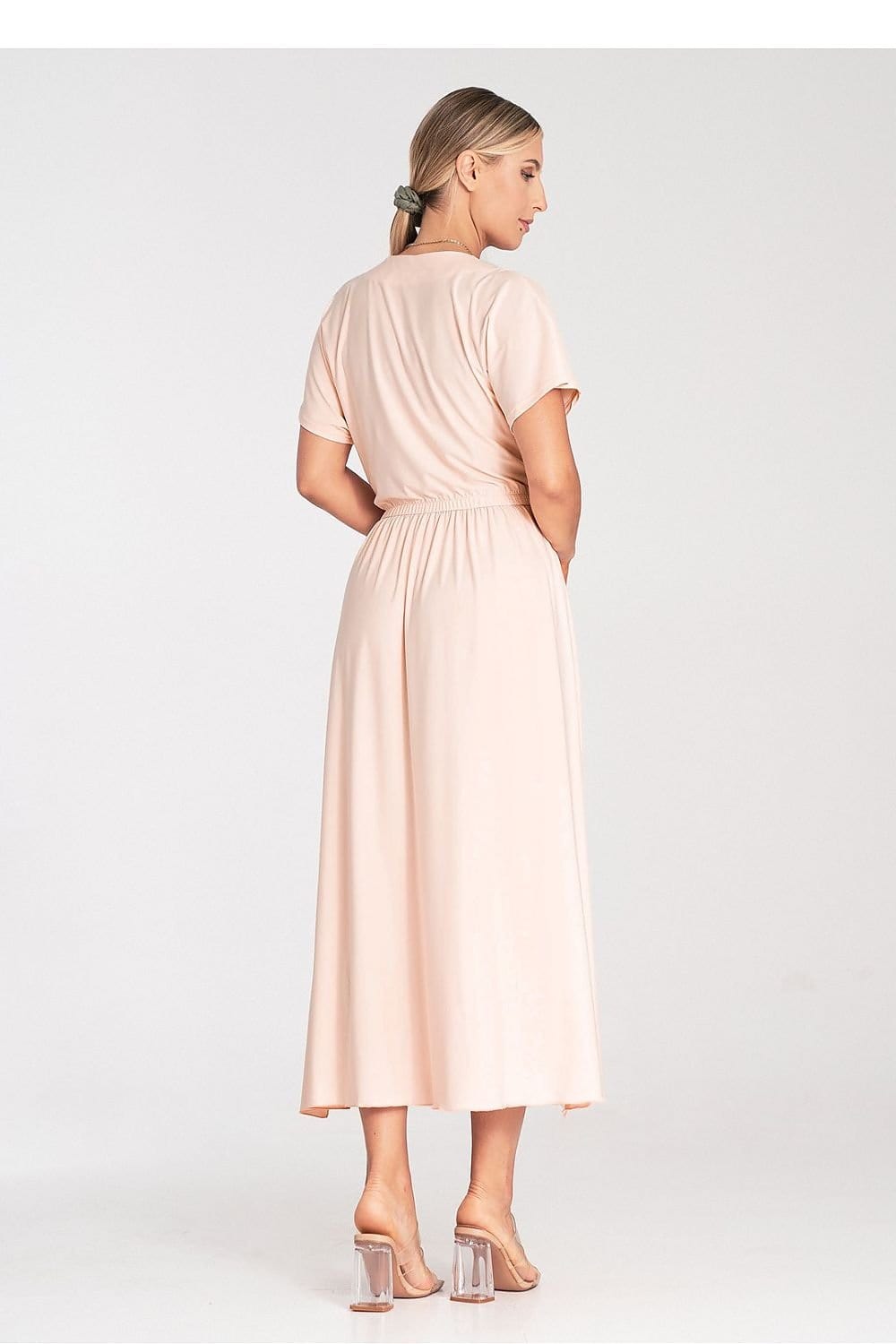 robe été casual longue manches courtes fluide femme idéale pour un look décontracté et chic