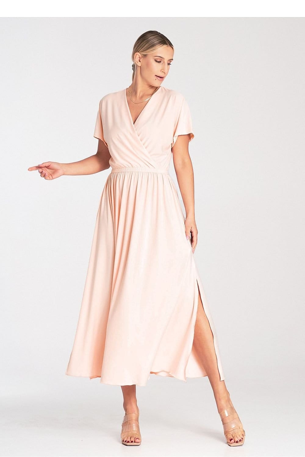 robe été longue casual manches courtes fluide femme idéale pour les journées chaudes et décontractées