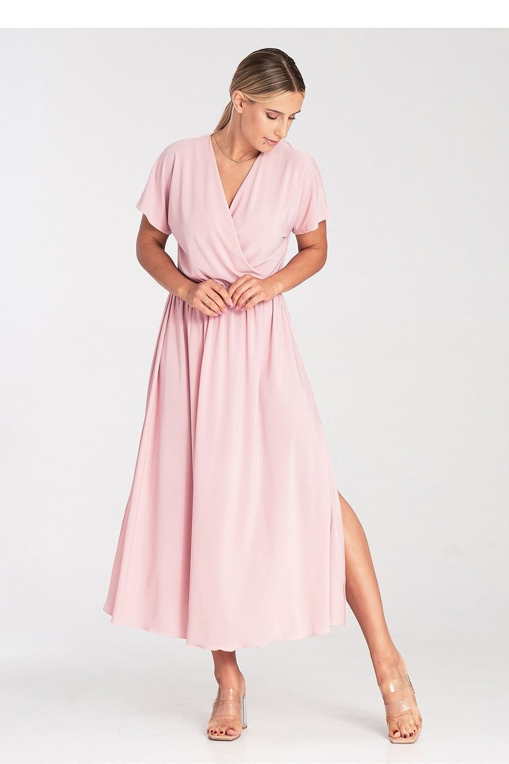 robe été casual longue manches courtes fluide femme parfaite pour un look décontracté et estival