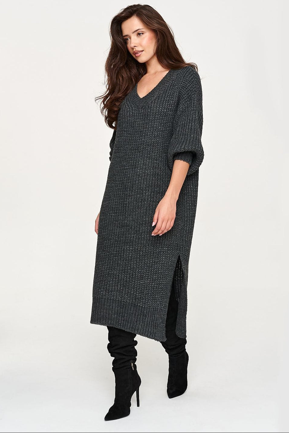 Robe de jour model 232046 Makadamia