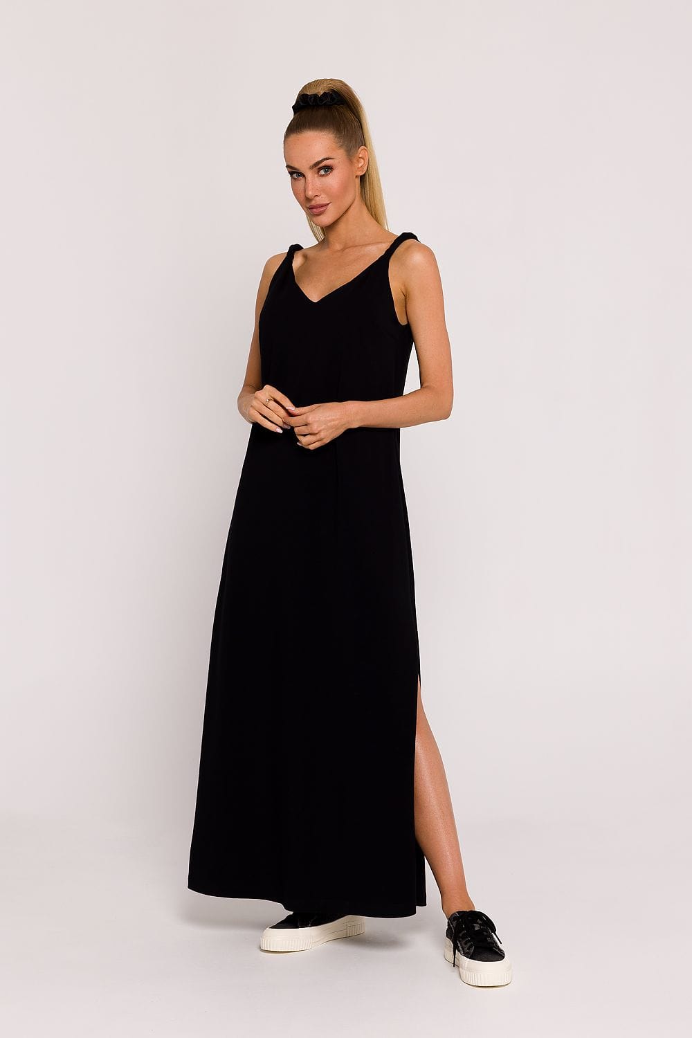 robe été longue dos nu fluide et légère pour plage ou vacances, coupe oversize tendance et confortable