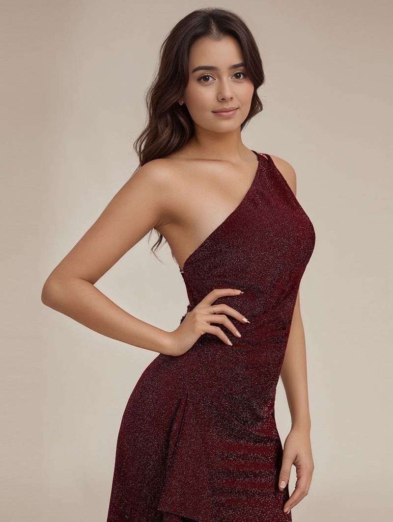 Robe de soirée dos nu moulante scintillante