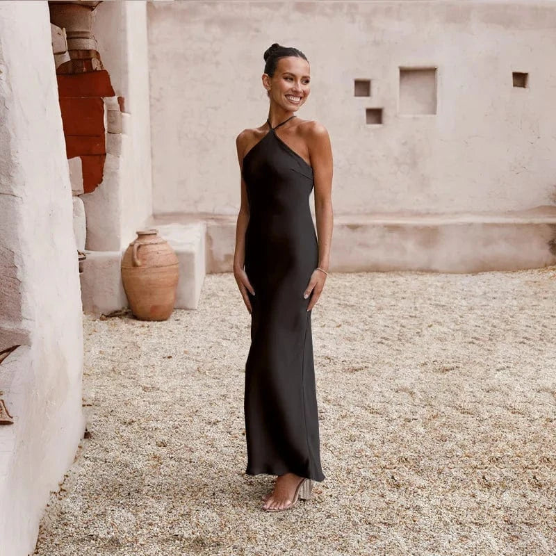 Robe de soirée mariage dos nu noire