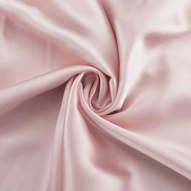Robe de soirée mariage longue rose satinée