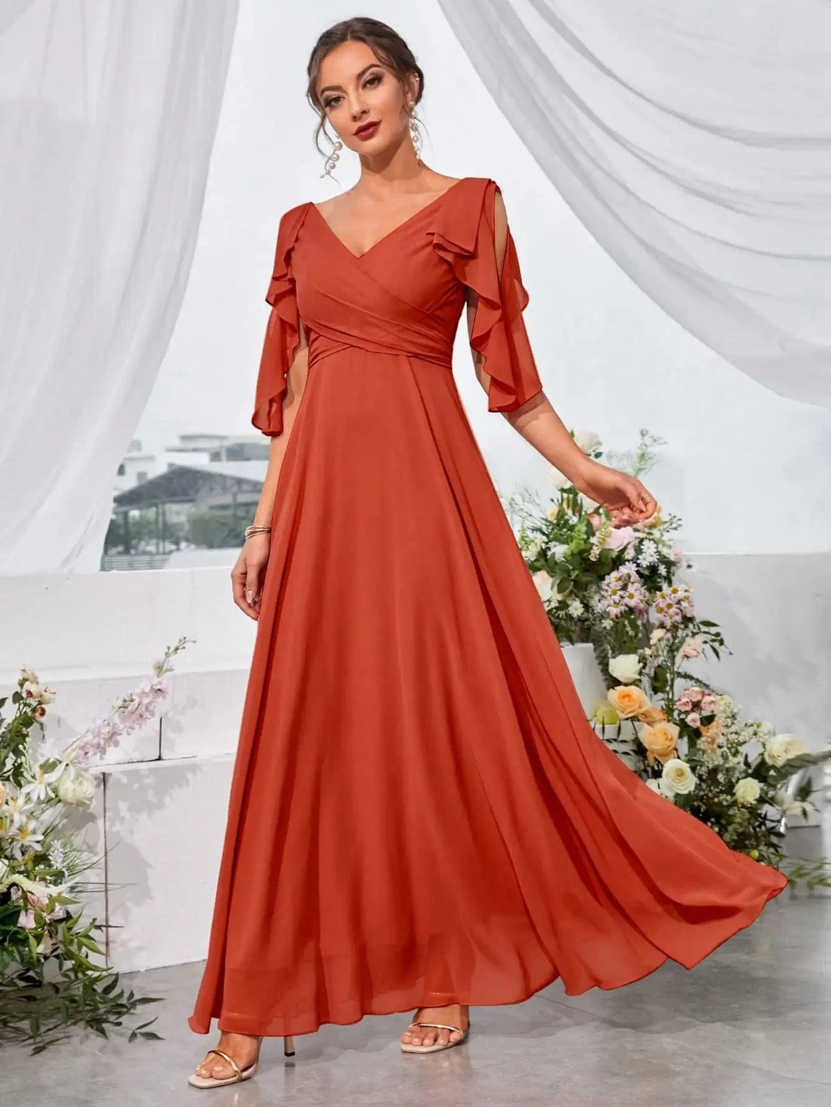 Robe De Soirée Fille BHS - Taille 18/24 Mois (M), Fleurs, Pour Anniversaire Ou Demoiselle D'honneur