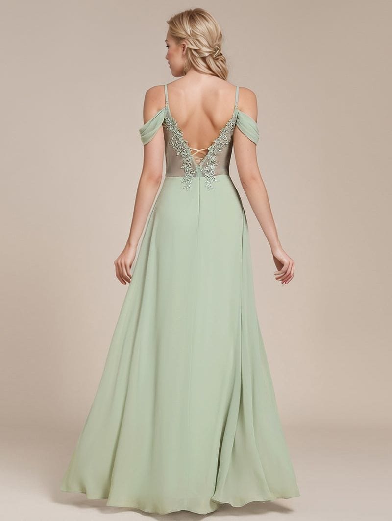 Robe demoiselle d'honneur longue dos nu