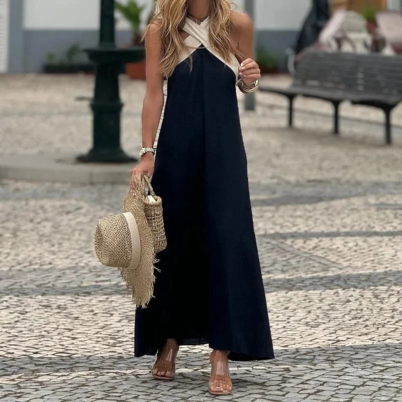 robe été bohème longue dos nu fluide légère idéale pour mariage invité ou soirée plage chic