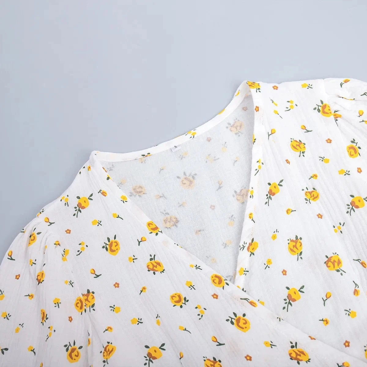 robe été champêtre fleurie longue blanche style bohème invitée mariage avec silhouette trapèze