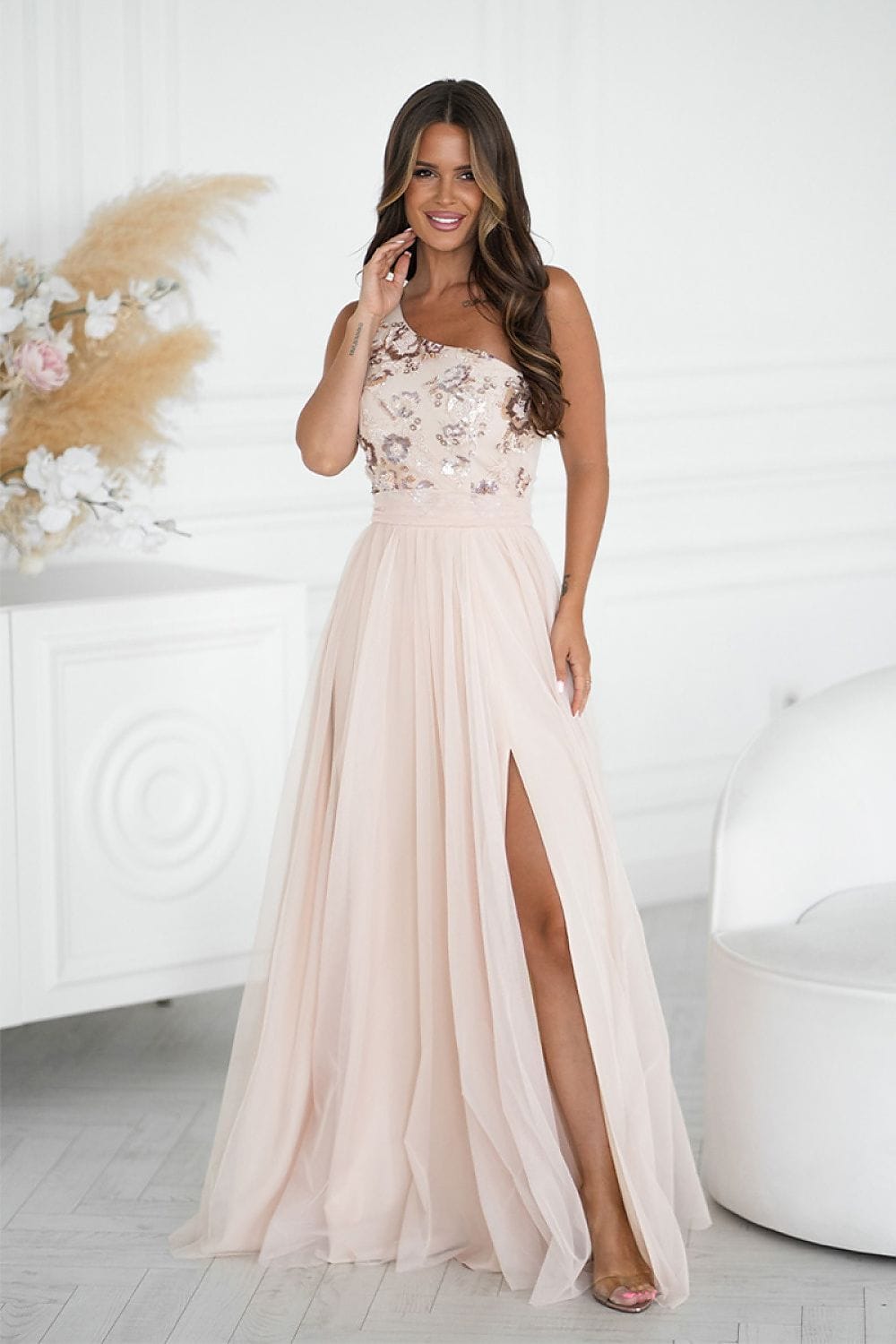 Robe longue model 220091 Bicotone