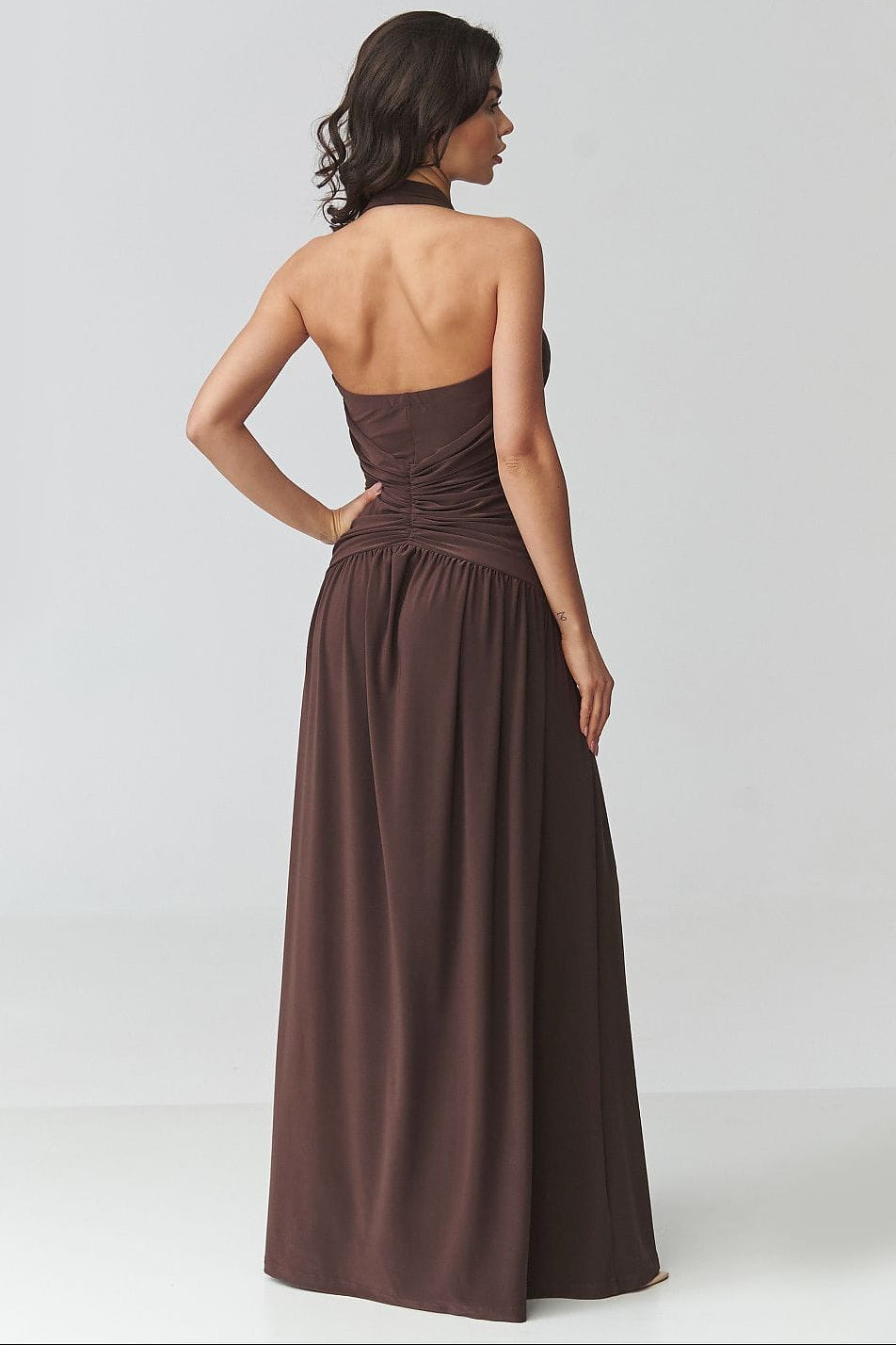 Robe longue model 228322 Makadamia