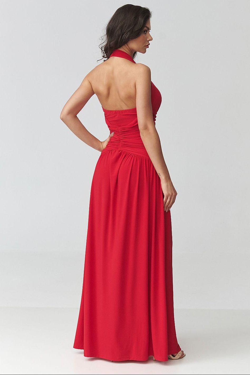 Robe longue model 228321 Makadamia