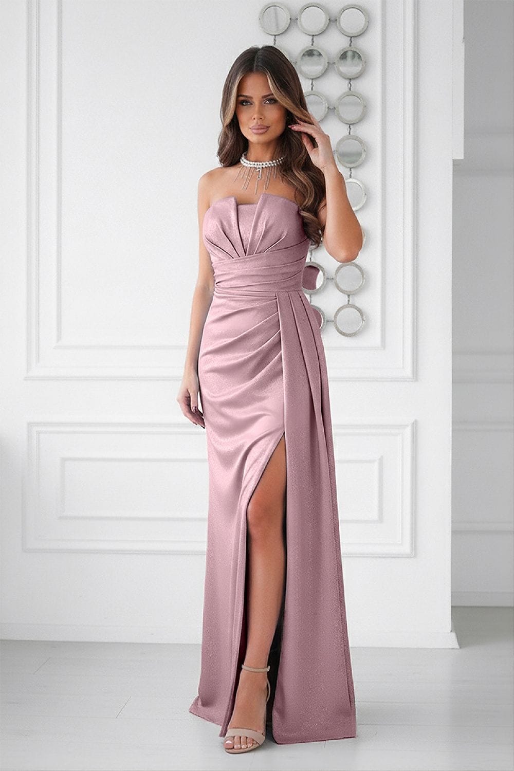 Robe longue model 225365 Bicotone