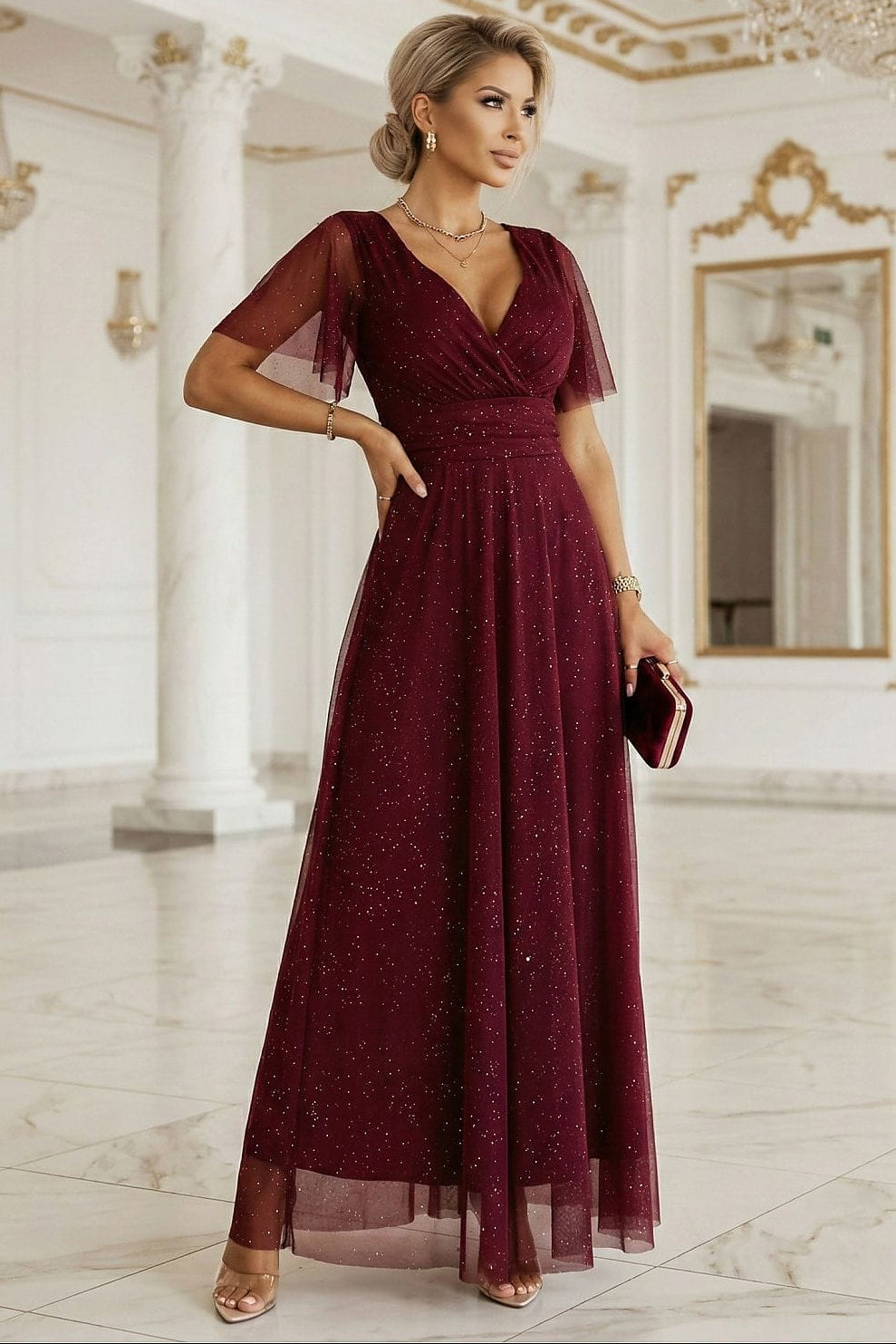 Robe longue model 222139 Numoco