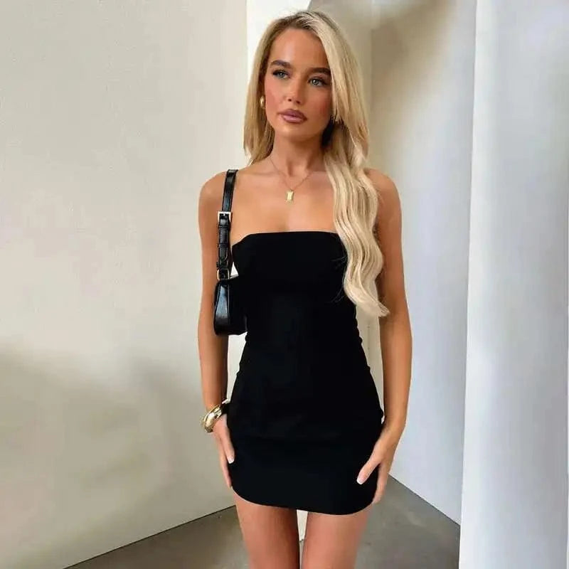 Robe mini moulante bustier