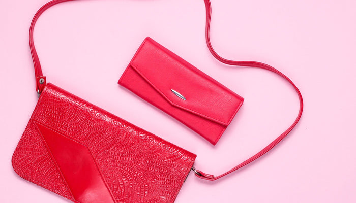 pochette pour robe rose poudré