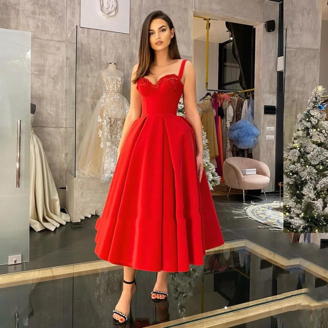 Robe demoiselle d'honneur rouge