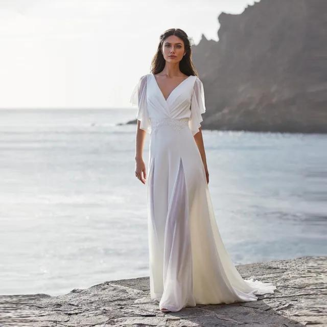 Robe demoiselle d'honneur blanche