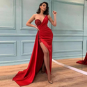 Robe rouge longue chic