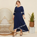 Robe bleu grande taille