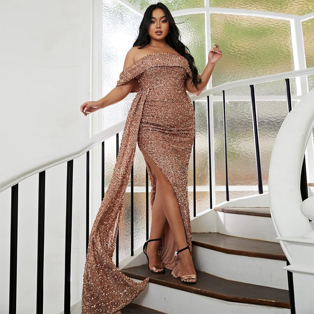 Robe longue grande taille