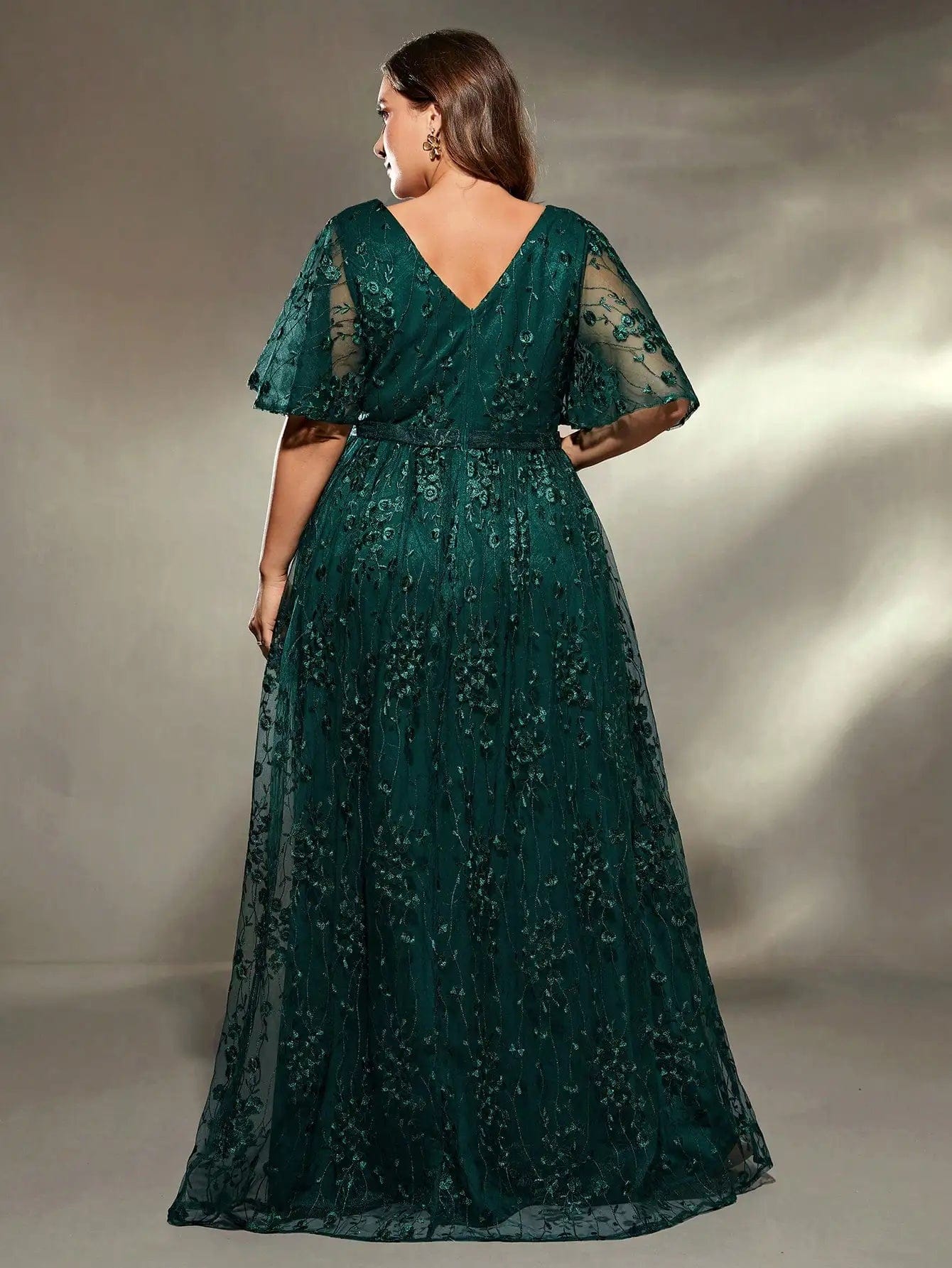 Robe amincissante verte pour mariage femme ronde Robe Avenue