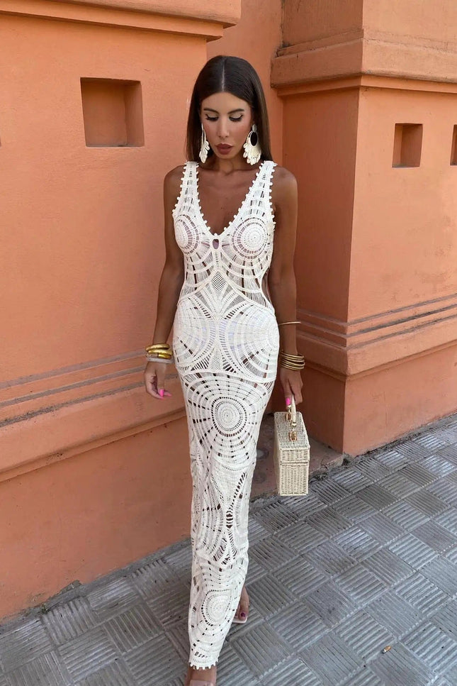 Robe Blanche Chic Elegante et Tendance