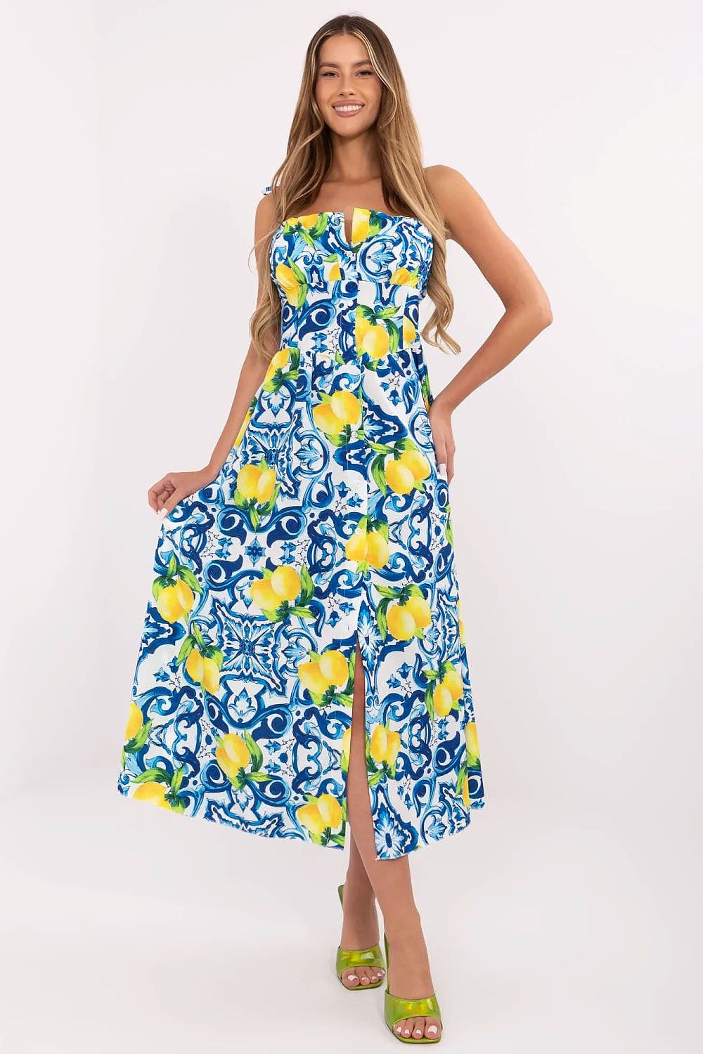 Robe Maxi D'été Sans Bretelles NEXT – Imprimé Fleuri Blanc – Taille UK 6P – Occasion Très Bon état