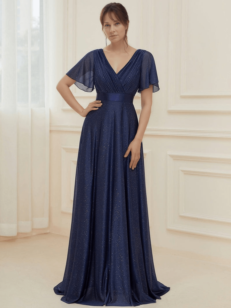 Robe De Soirée Enfant Speechless - Bleu Turquoise Dentelle Scintillante - Taille 7