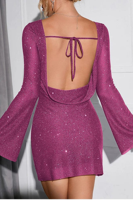 Robe de soirée courte sequin