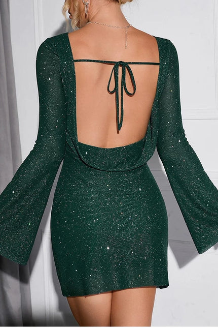 Robe de soirée courte sequin