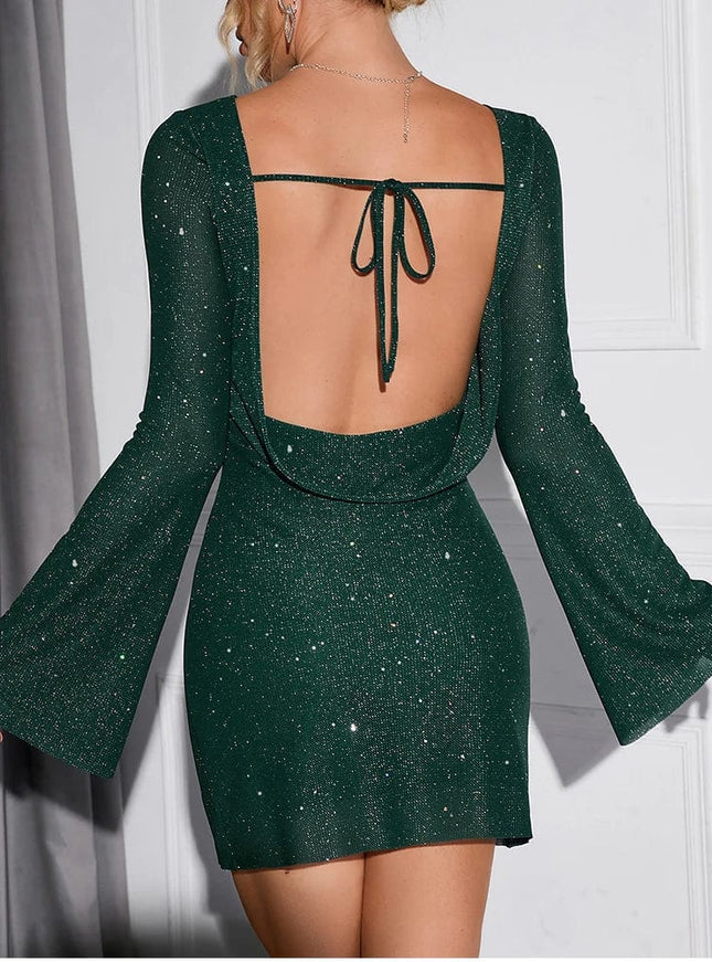 Robe de soirée courte sequin