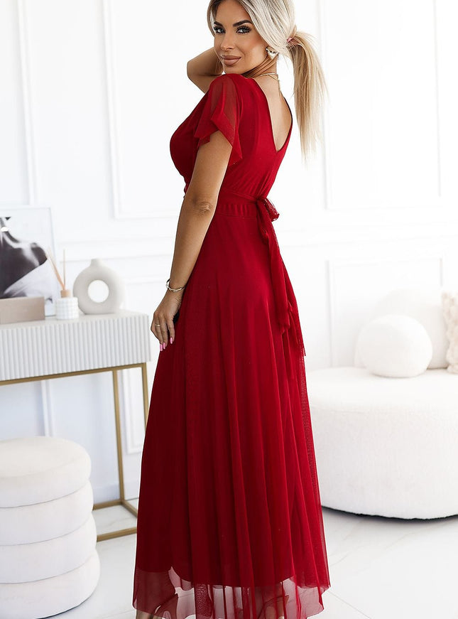 Robe de soirée rouge longue