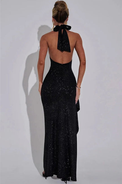 Robe de soirée sexy asymétrique longue