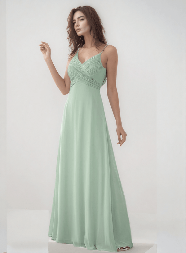 Robe vert sage demoiselle d honneur Chic tenue mariage invité femme robe de soirée main image 0