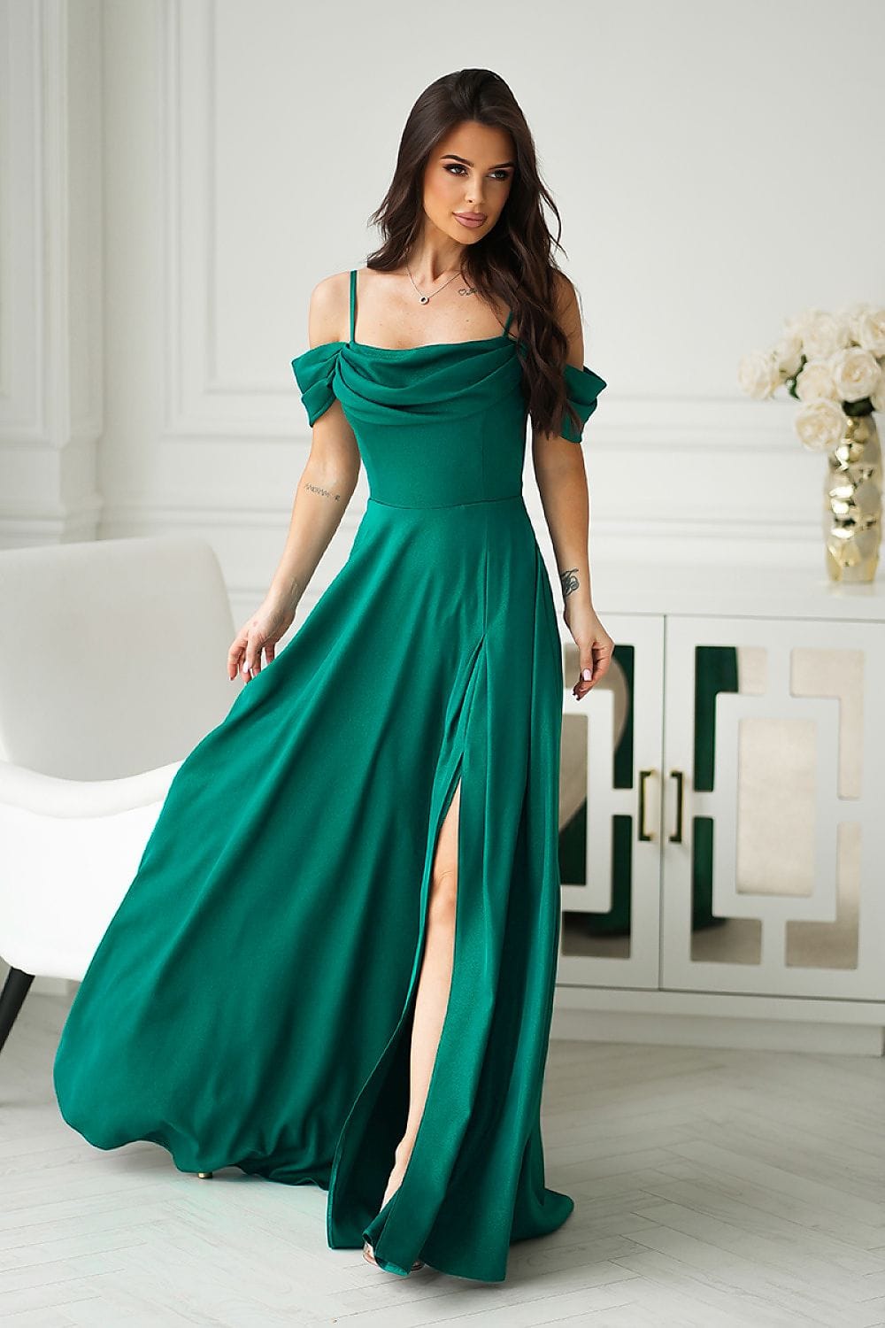  Robe longue model 227139 Bicotone 