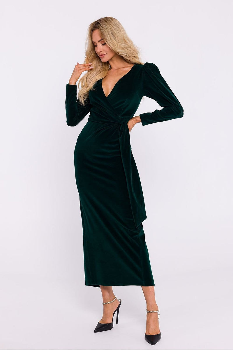 Robe De Soirée En Velours Bordeaux Moulante - Taille 38/40 (M/L) - Genou - Neuf Sans étiquettes