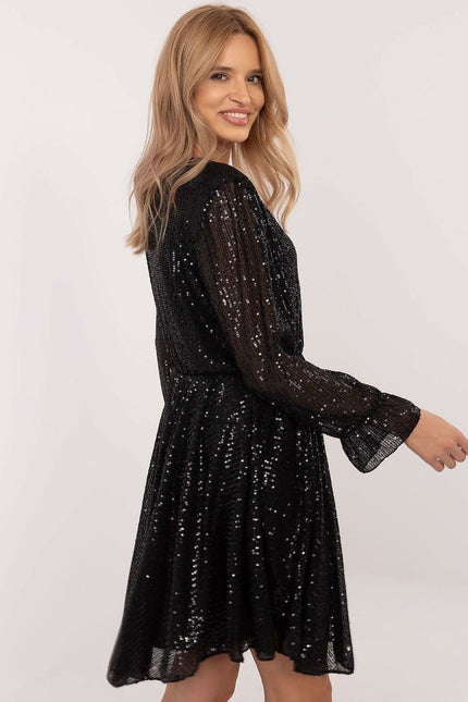 Robe Nouvel An drapée à paillettes